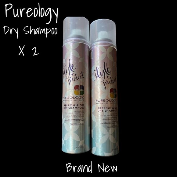 Pureology Go Dry Shampoo Lot of 2 - Hair Spray Style Protect & Refresh New - Picture 1 of 2